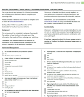Performance Criteria Survey (Hardcopy Version)